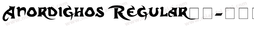 Anordighos Regular字体字体转换